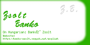 zsolt banko business card